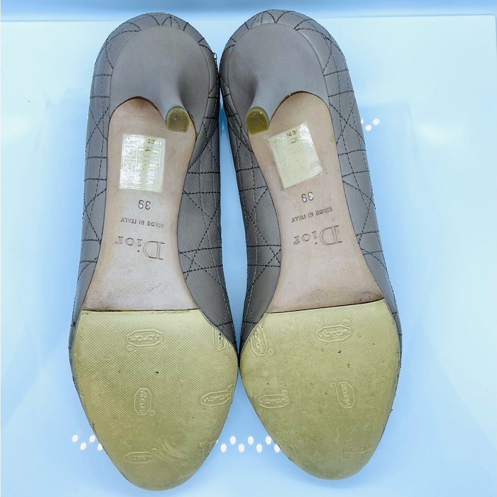 CHRISTIAN DIOR nude cannage quilted pump - Picture 5 of 6